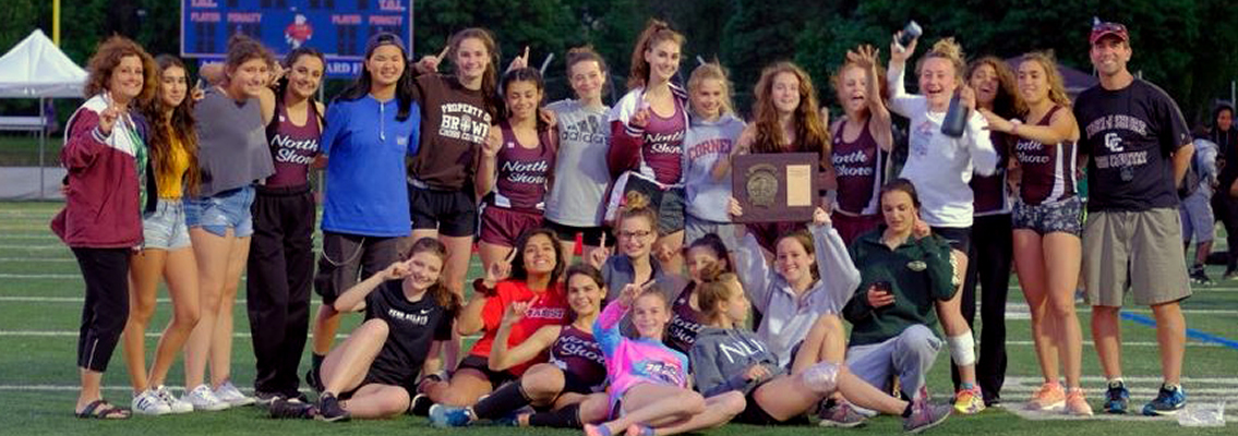 track team with plaque