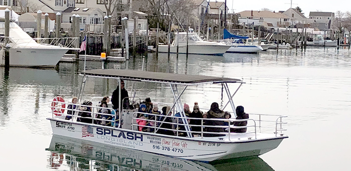 boat with students