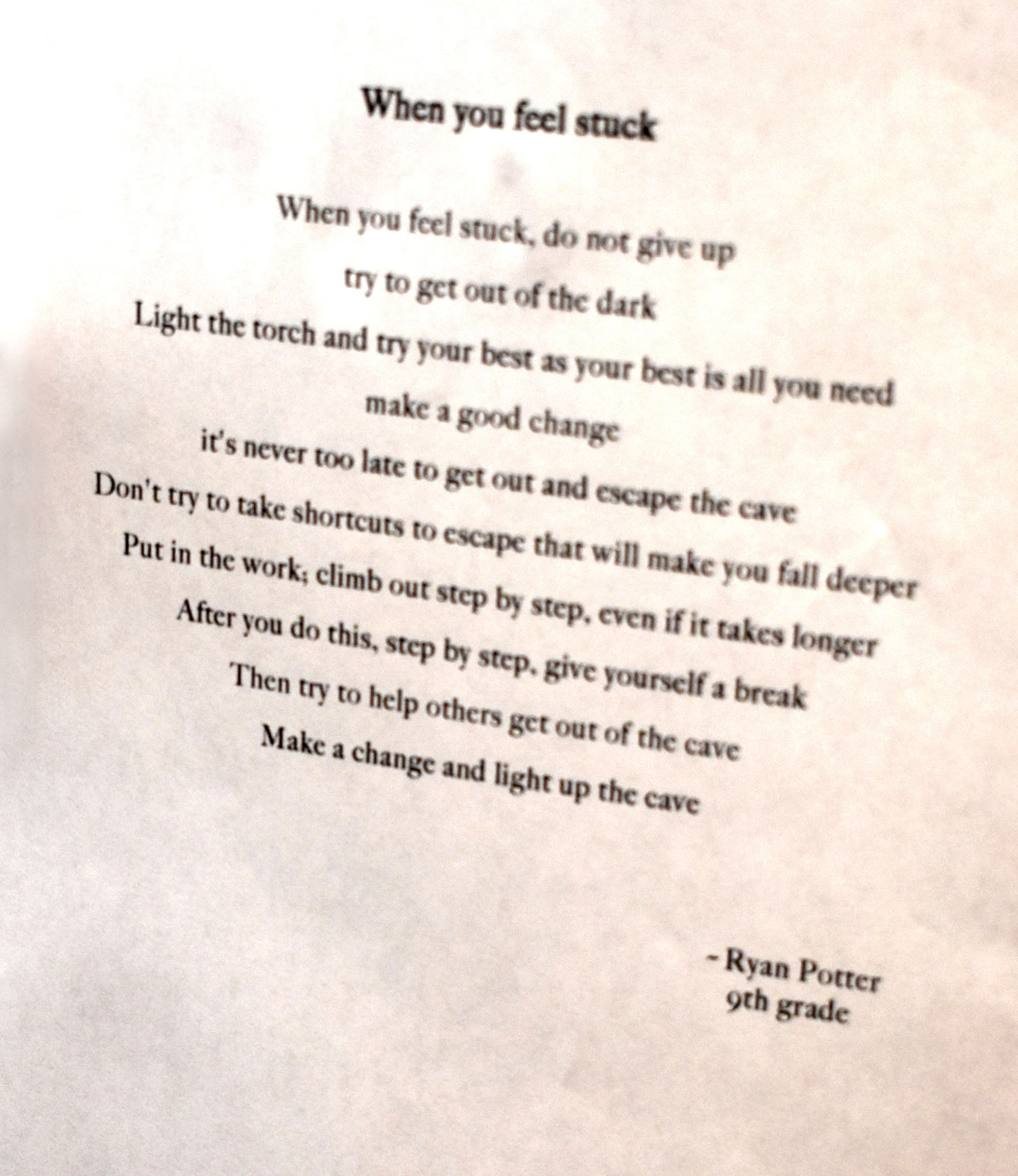 red ribbon week poems