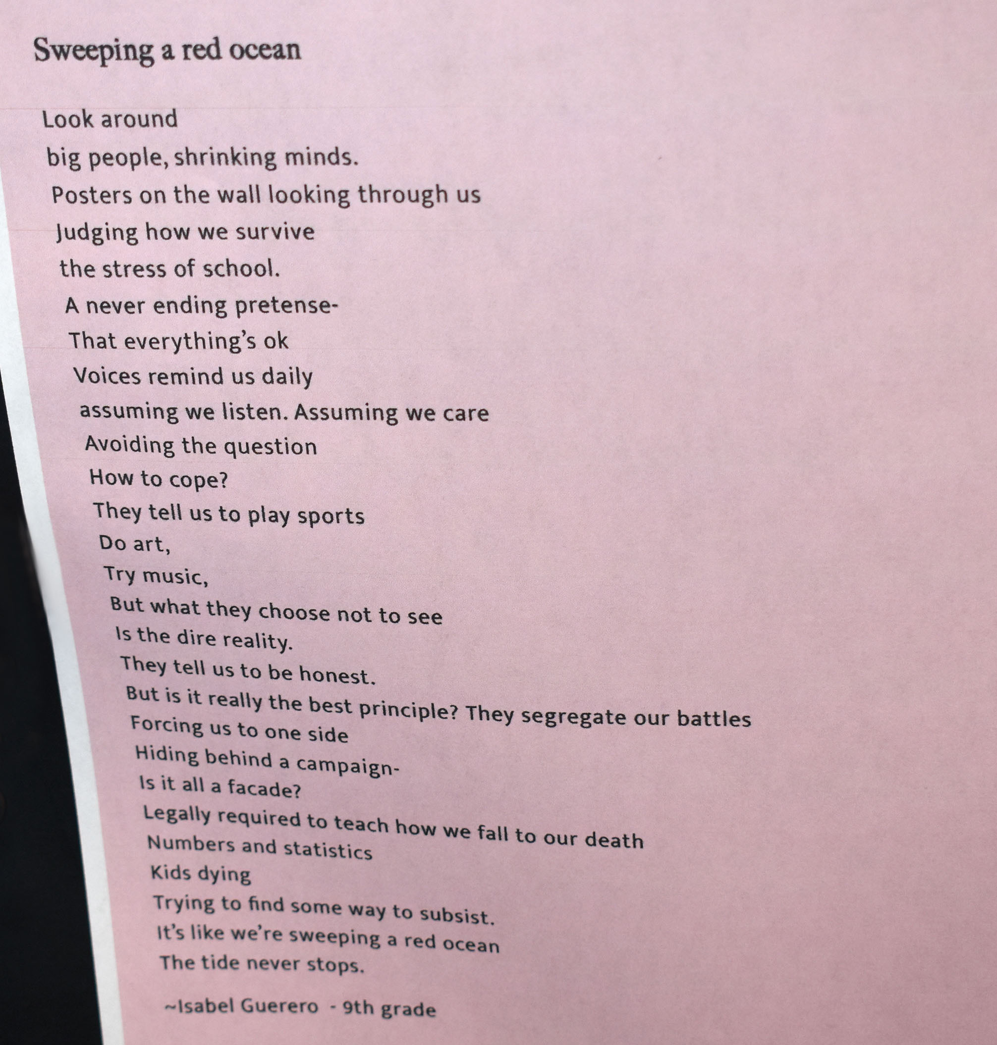 red ribbon week poems