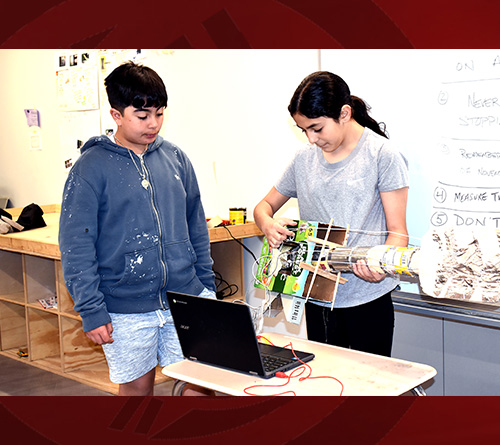 6th Graders Building Makey Makey