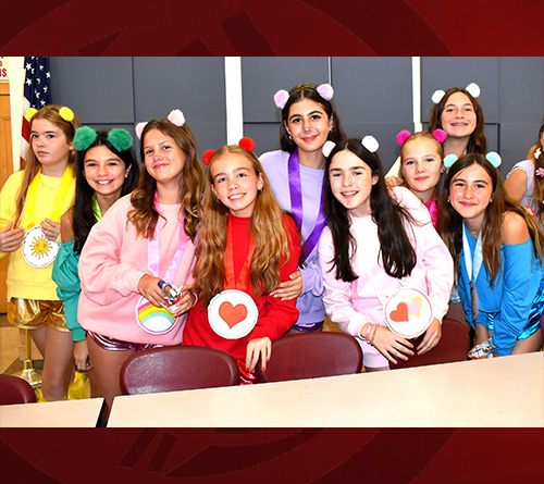 Girl Students wearing their Halloween Costumes