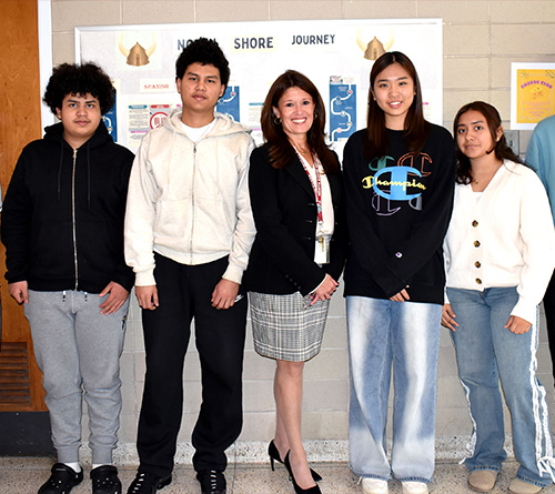 Ms. Ana with the students