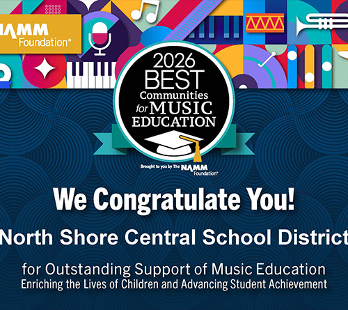 congratulations banner from namm foundation